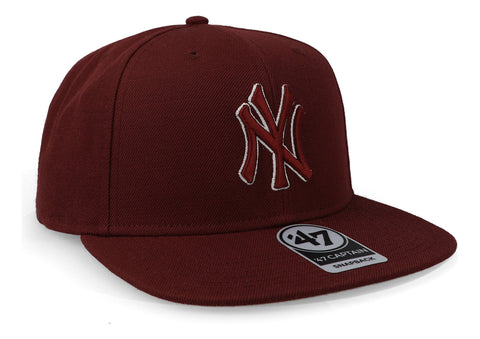 Gorra '47 MLB Yankees No Shot Captain Guinda Unitalla