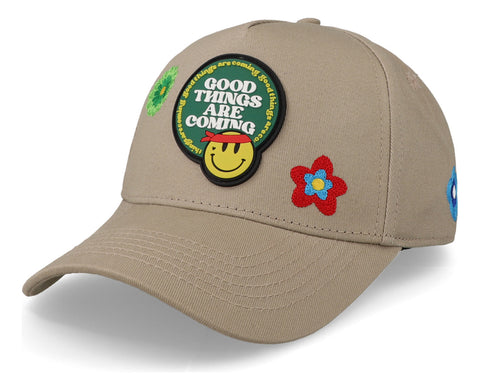 Gorra Problematic Chiquete Good Things Curva Beige Unitalla