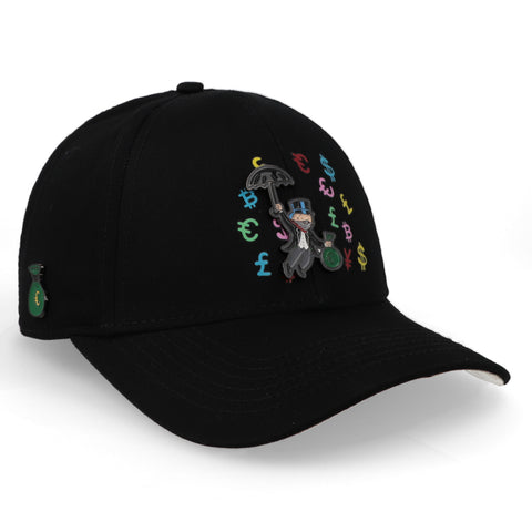 Gorra Cash Only Monoply Curve Black Negro Unitalla