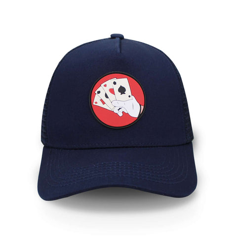 Gorra Problematic Chiquete Cartas Trucker Azul Marino Uni