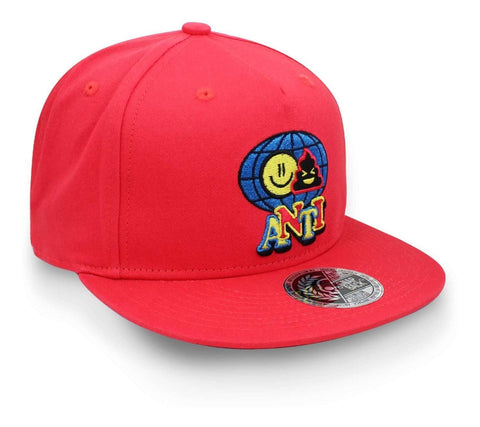 Gorra Antifashion Smile Shit Rojo Unitalla