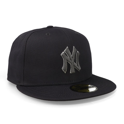 Gorra New Era 59Fifty New York Metallic Outline Gris Cerrado