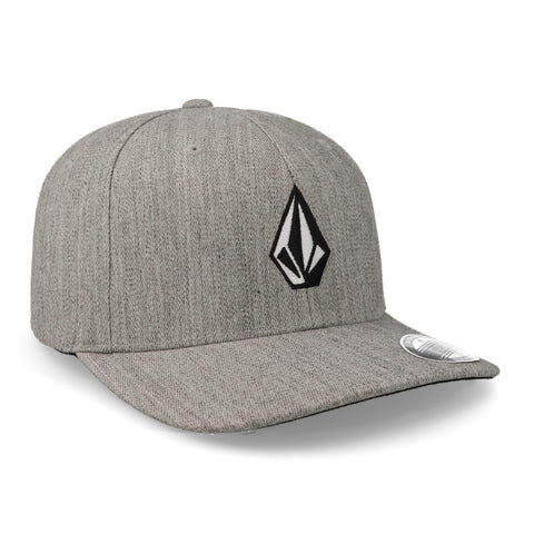 Gorra Volcom Full Stone Hthr D5512321 Flexfit Gris Cerrada