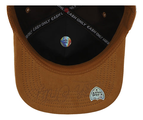 Gorra Cash Only Los Angeles Gamuza Cafe Plana 1009 Unitalla