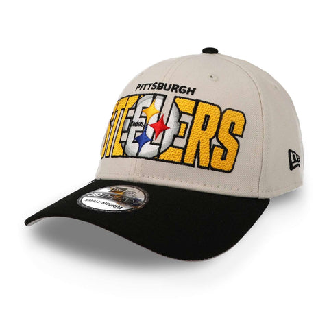 Gorra New Era 39 Thirty NFL Steelers Draft 23 Beige Cerrada