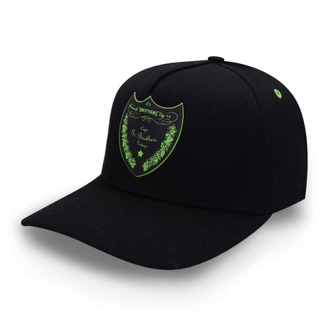 Gorra GC Brothers Dom Perignon 5 Panel Snap Negro Verde Uni