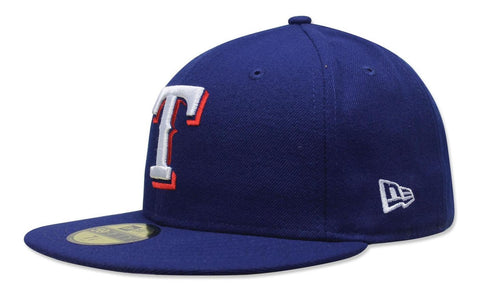 Gorra New Era 59 Fifty MLB Rangers Acperf Game Azul Cerrada
