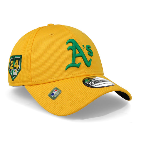 Gorra New Era 39 Thirty MLB Athletics Amarillo Cerrada