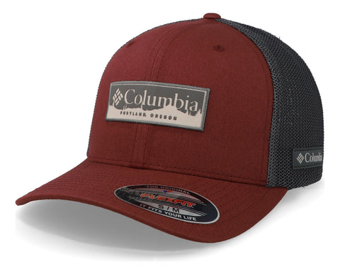 Gorra Columbia Mesh Ballcap Rojo Cerrada