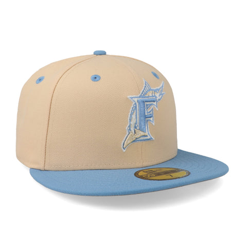 Gorra New Era 59 Fifty MLB Marlins Q323 Ice Latte Crema