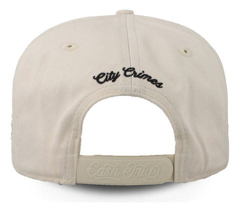 Gorra Cash Only Los Angeles Beige Visor Blk Pincross 1013 Un