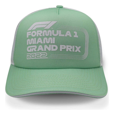 Gorra Formula 1 Trucker Miami Verde Pastel Unitalla