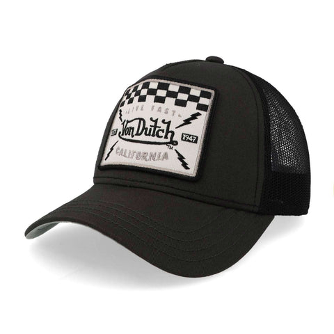 Gorra Von Dutch Live Fast Square Trucker Negro Uni