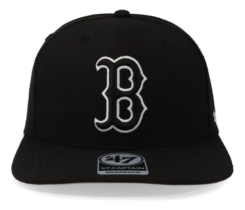 Gorra '47 MLB Red Sox Black and White Negro Unitalla
