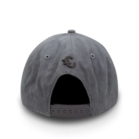 Gorra Cash Only Skull Gris Gamuza Snap Unitalla