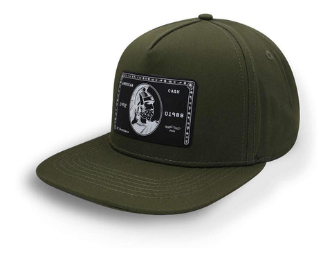 Gorra Gc Brothers Amex 5 Panel Snapback Olivo Unitalla