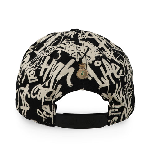 Gorra Cash Only Cross Graffiti Negro Curve 1041 Unitalla
