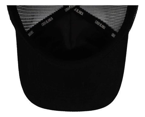 Gorra Cara Blanca Cb10 Parche Blk Trucker Negro Unitalla