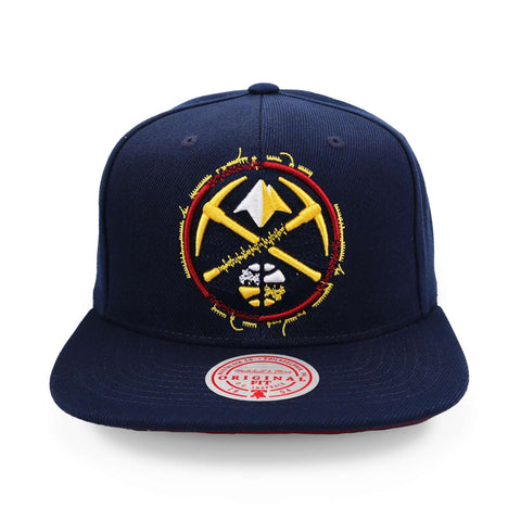 Gorra Mitchell & Ness NBA Embroidery Glitch Nuggets Azul Uni