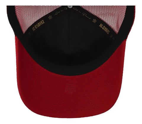 Gorra All In Chavez Golden Curva Trucker Roja Trucker Unital