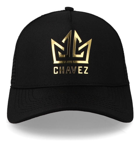 Gorra All In Chavez Golden Negra Trucker Unitalla