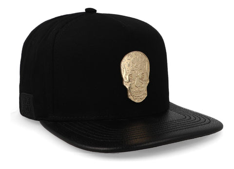 Gorra Cash Only 23 Skull Golden Negro Unitalla