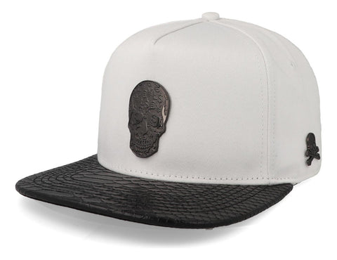 Gorra Cash Only 23 Skull Negro & Blanco Unitalla