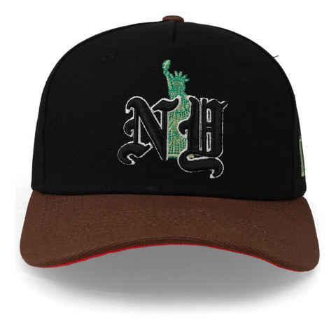 Gorra Overrated New York Statua Negra Café Str Negro Unitall