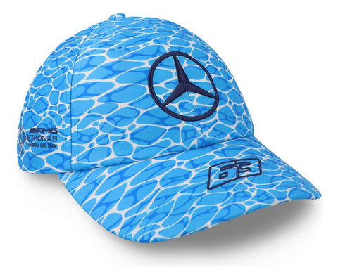 Gorra Mercedes Benz 23 George Russell No Diving Azul Cielo U