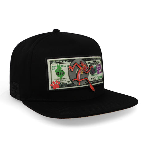 Gorra Cash Only Pantera Rosa Dólar Negro Unitalla