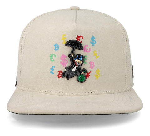 Gorra Cash Only 23 Monopoly Blanco Unitalla