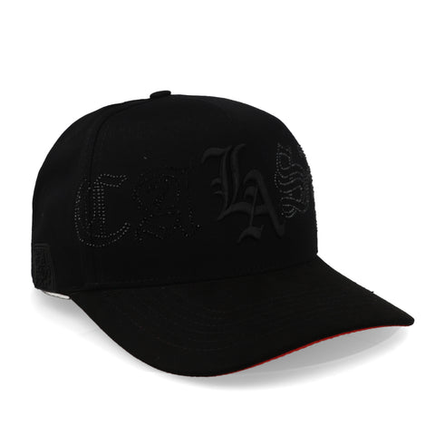 Gorra Cash Only La Bling Curve Red Visor 1045 Negro Unitalla