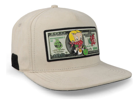 Gorra Cash Only Richi Dollar Snap Blanca Unitalla