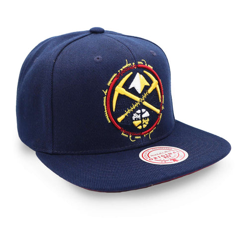 Gorra Mitchell & Ness NBA Embroidery Glitch Nuggets Azul Uni