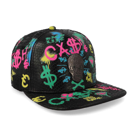 Gorra Cash Only Skull Snake Print Multi Unitalla