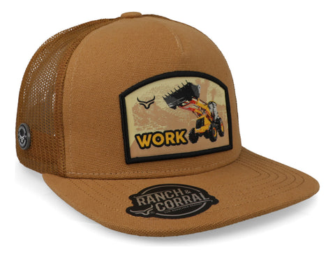 Gorra Ranch & Corral Work 4 Rcwk04 Café Unitalla