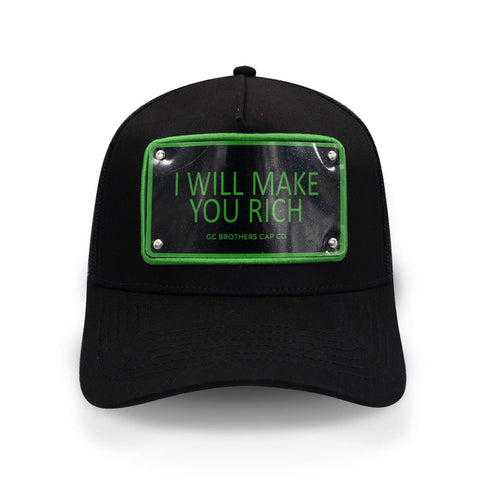 Gorra GC Brothers I Will Make You Rich Negro/Verde Unitalla