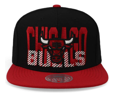 Gorra Mitchell & Ness Nba Cross Check Snapback Bulls Negro U