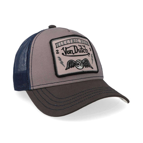 Gorra Von Dutch 016265 Square Trucker Gris Unitalla
