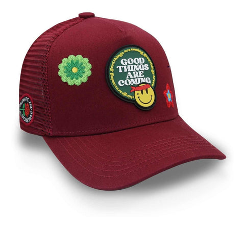 Gorra Problematic Chiquete Good Things Trucker Guindo Unital