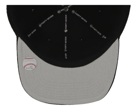 Gorra '47 MLB Red Sox Black and White Negro Unitalla