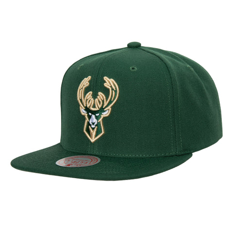 Gorra Mitchell & Ness NBA Bucks Team Ground 2.0 Verde